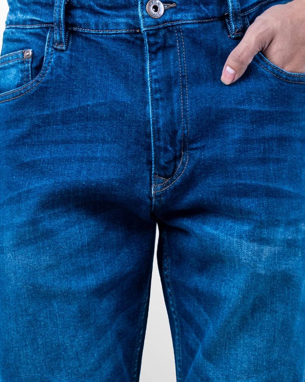 Slim Fit Mid Blue Jeans  - 3