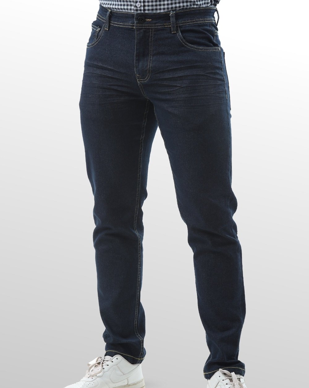 Slim Fit Mid Blue Jeans  - 4