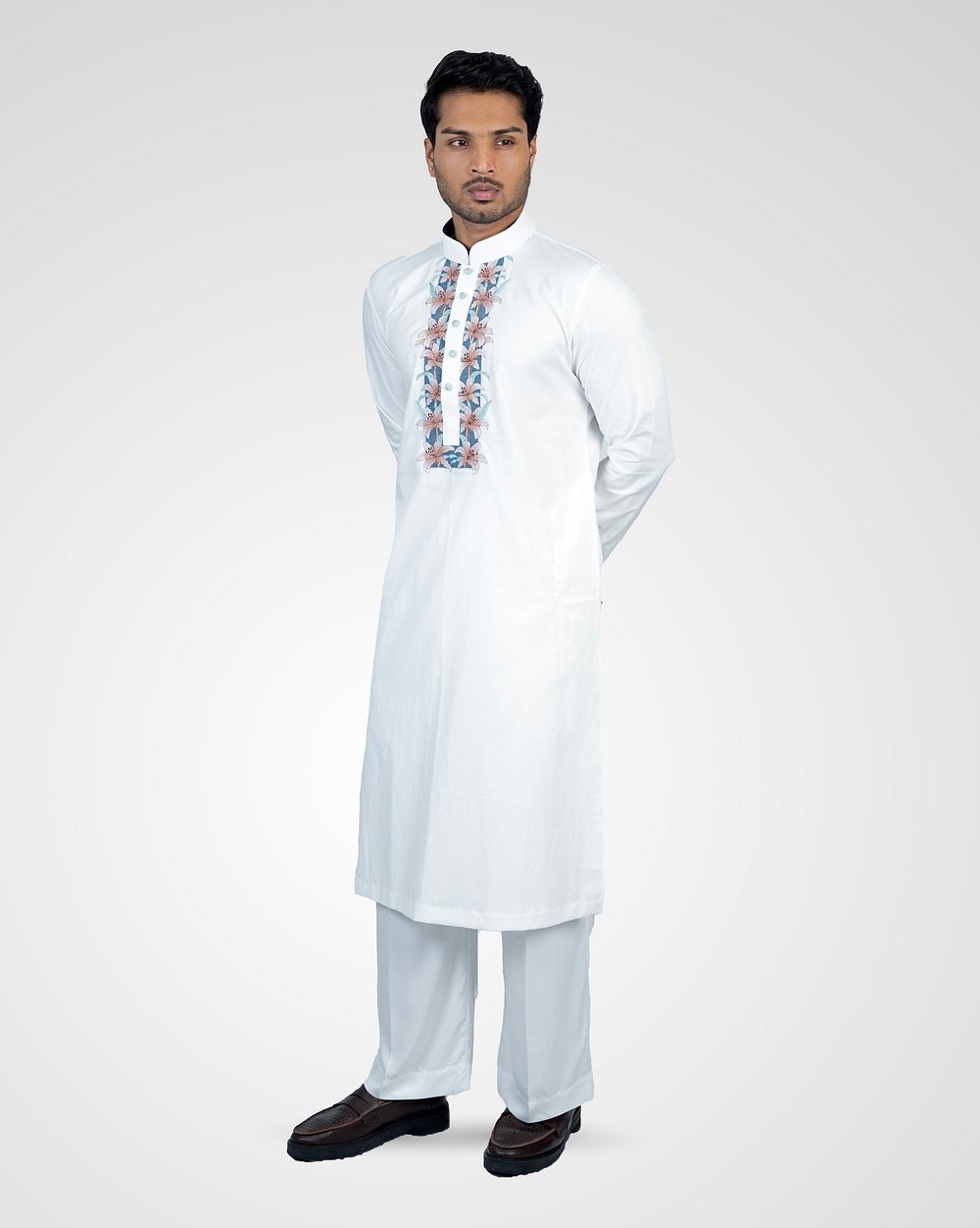 Ironleaf Embroidered Punjabi  - 2