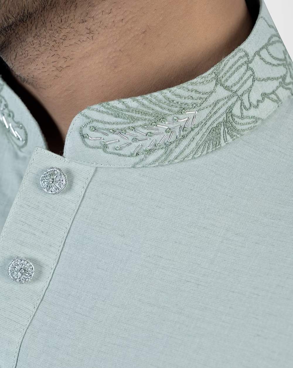 Mint Sketch Premium Panjabi  - 5