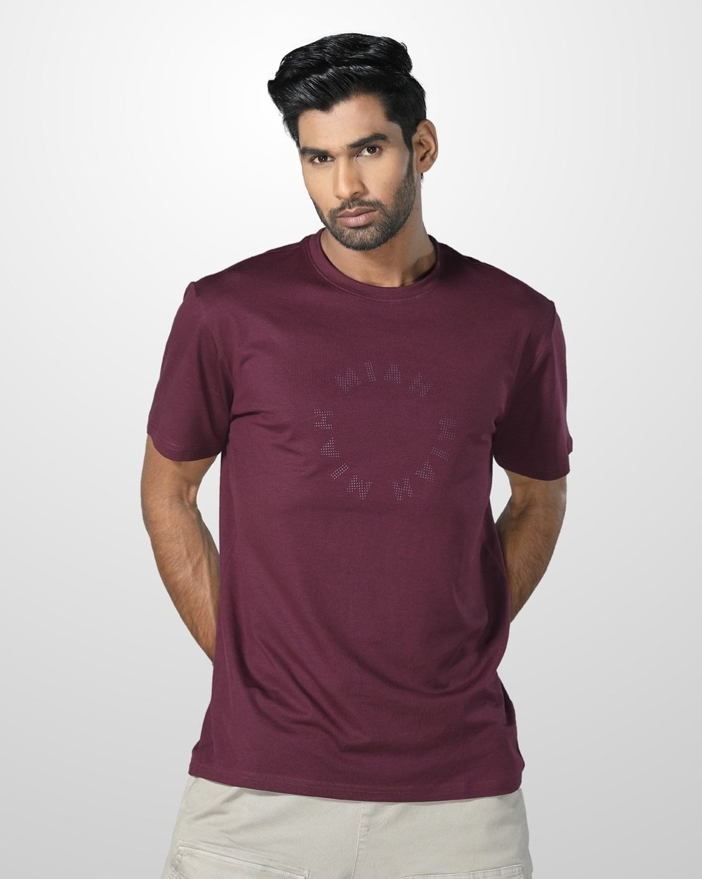 Comfortable & Stylish Regular Fit T-Shirt - 3d Circle  - 4
