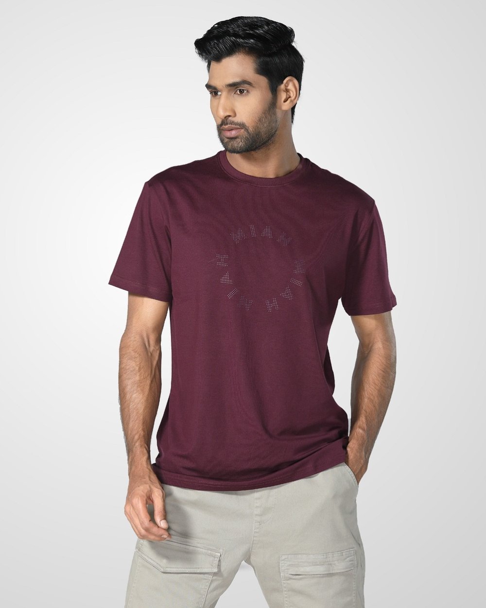 Comfortable & Stylish Regular Fit T-Shirt - 3d Circle  - 2