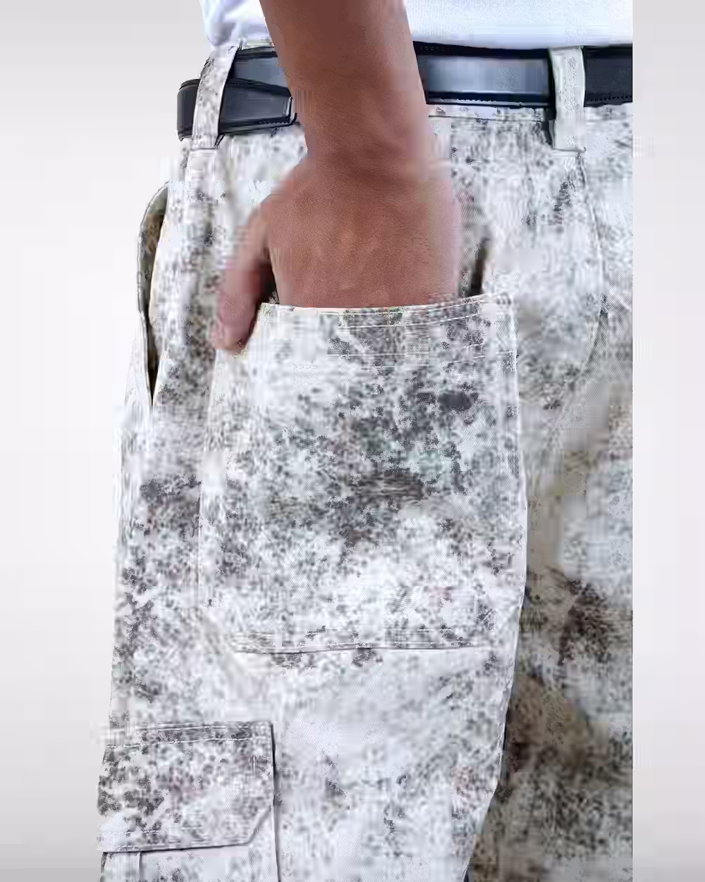 Men’s Trendy Snow Print Baggy Pants - 5