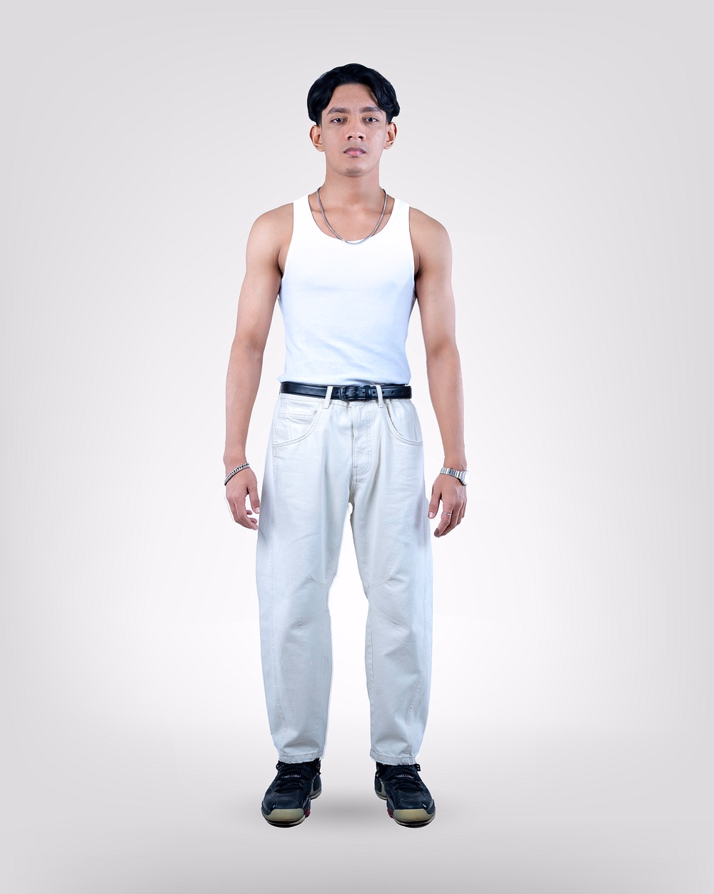 Off-White Baggy Bow Pants for Men - 1