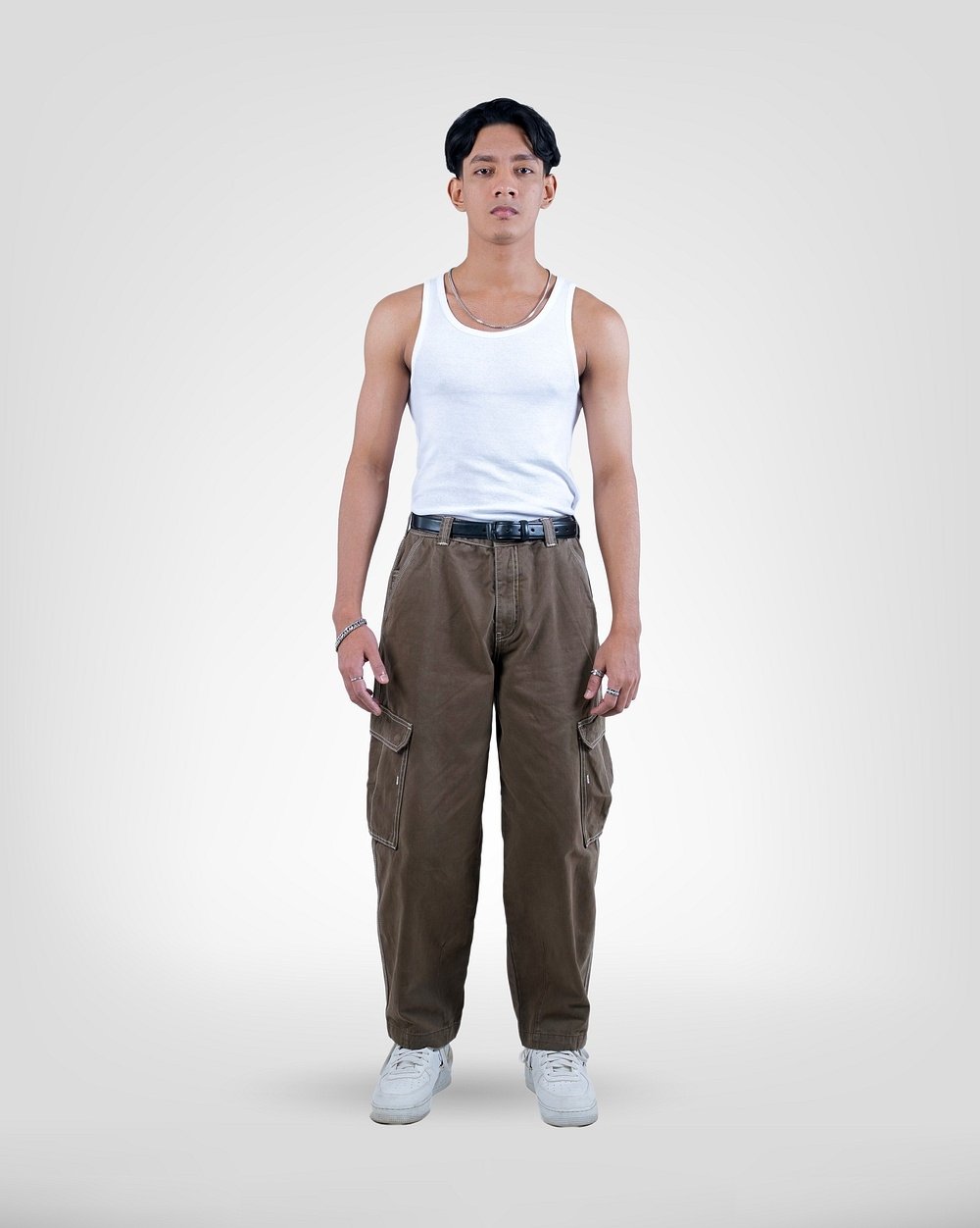 Stylish Khaki Baggy Pants for Men 