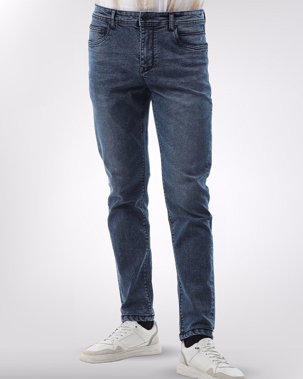 Dusky Mid Indigo Slim Fit Stretch Jeans - 2