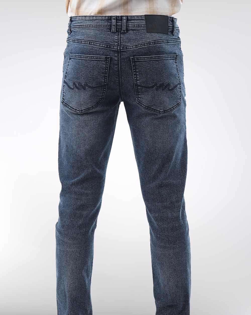 Dusky Mid Indigo Slim Fit Stretch Jeans - 3