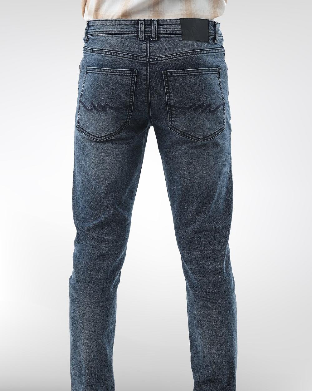 Dusky Mid Indigo Slim Fit Stretch Jeans  - 3