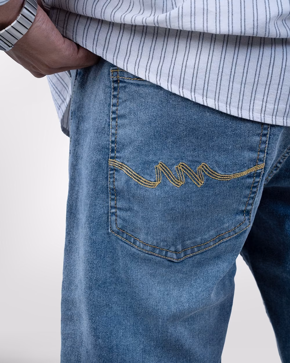 Straight Fit Grey Jeans - 3