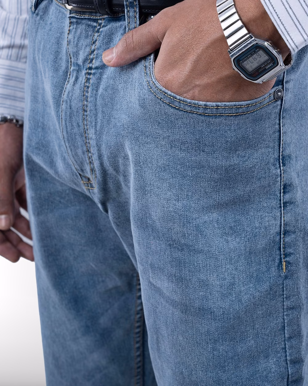 Straight Fit Grey Jeans - 2