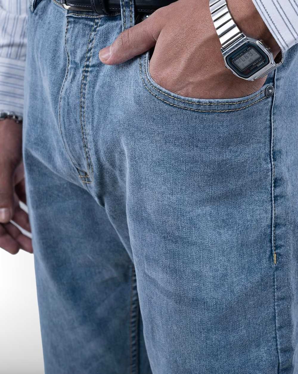 Straight Fit Grey Jeans  - 3