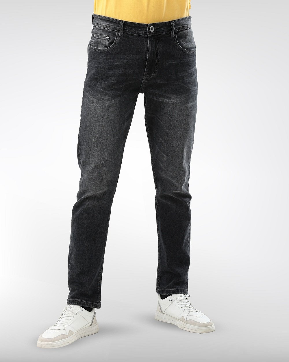 Straight Fit Black Jeans  - 5