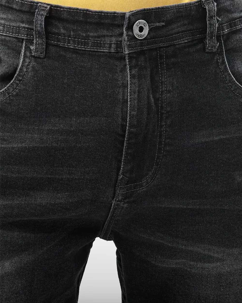 Straight Fit Black Jeans  - 2
