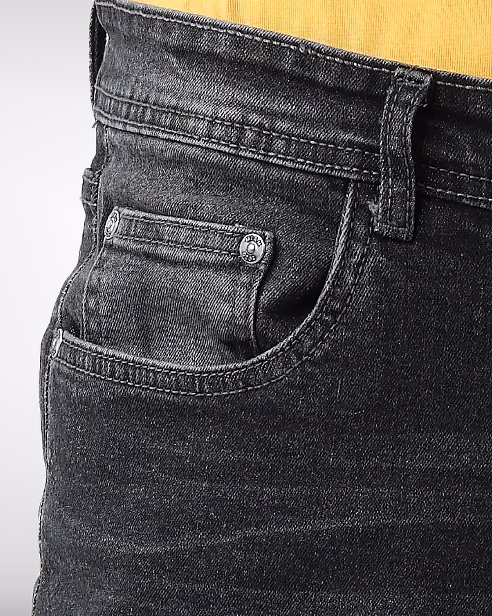 Straight Fit Black Jeans  - 5