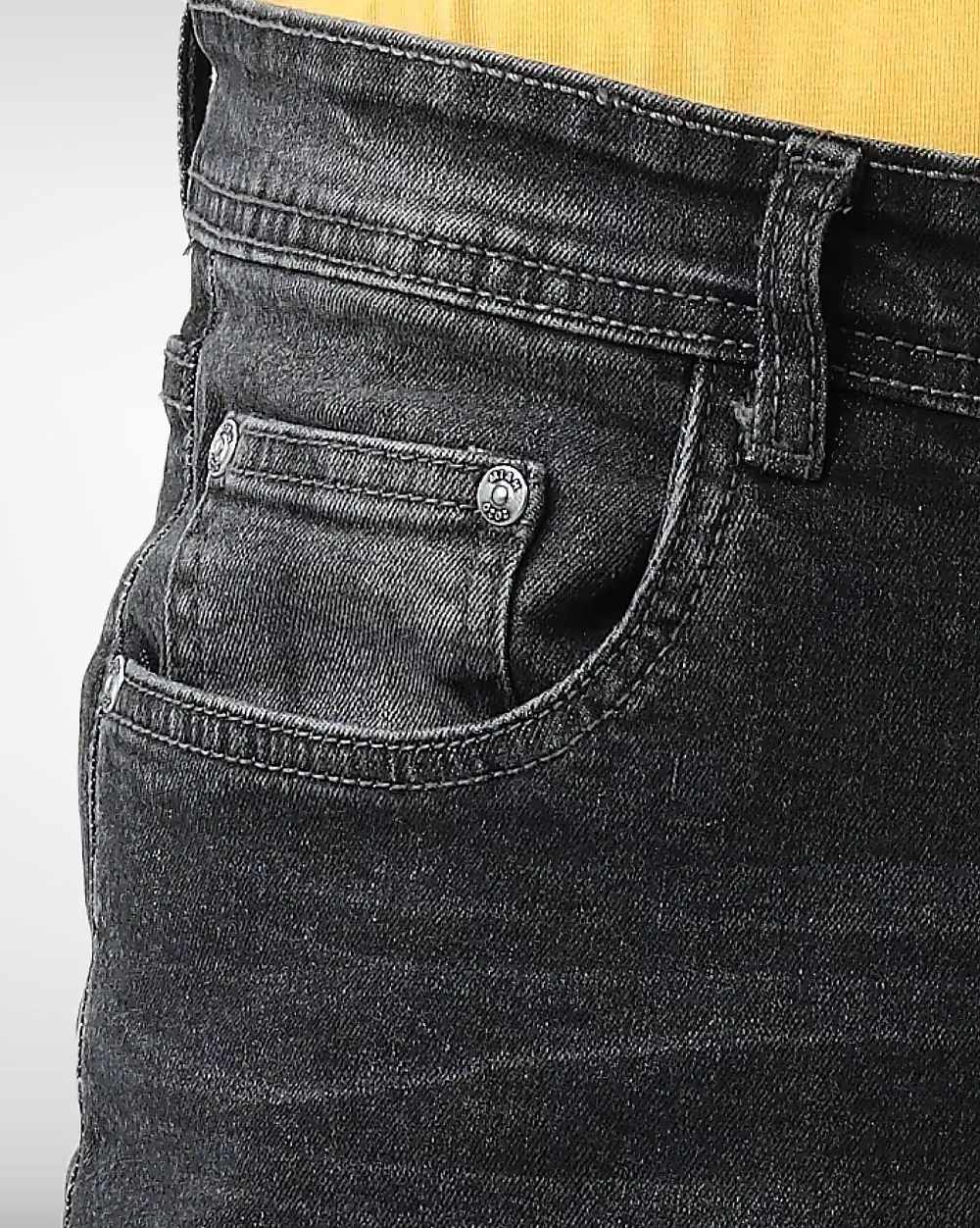 Straight Fit Black Jeans  - 4