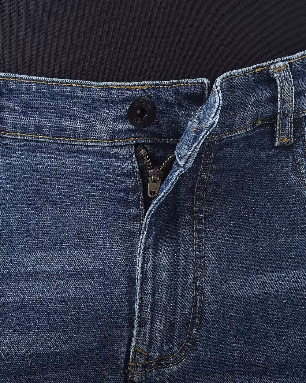 Tapered Fit Blue Jeans - 5