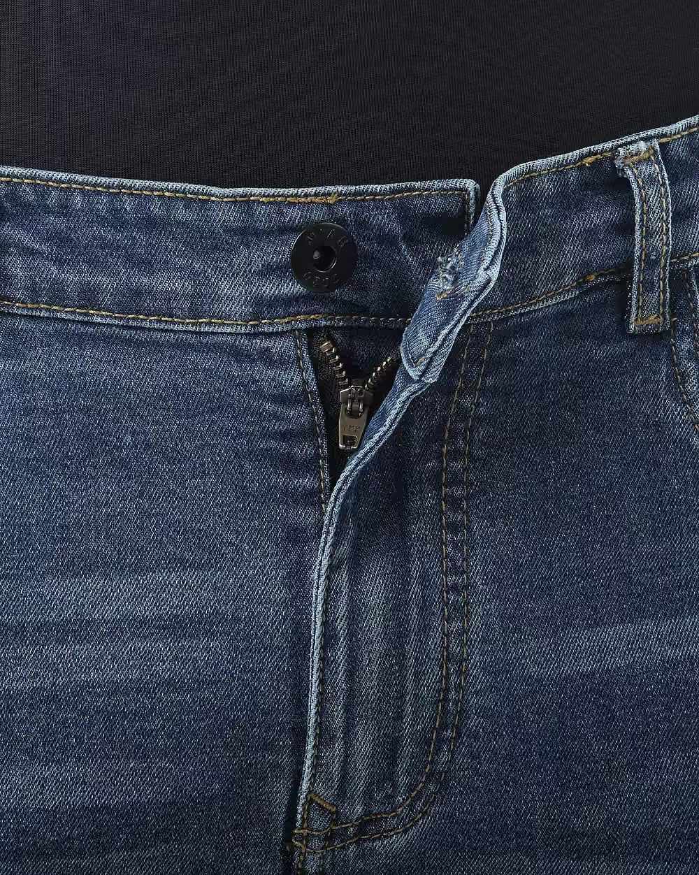Tapered Fit Blue Jeans  - 3