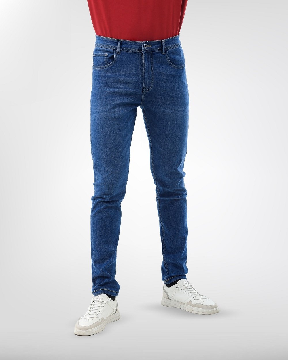 Trendy Tapered Fit Blue Jeans – Comfort, Style & Durability  - 2
