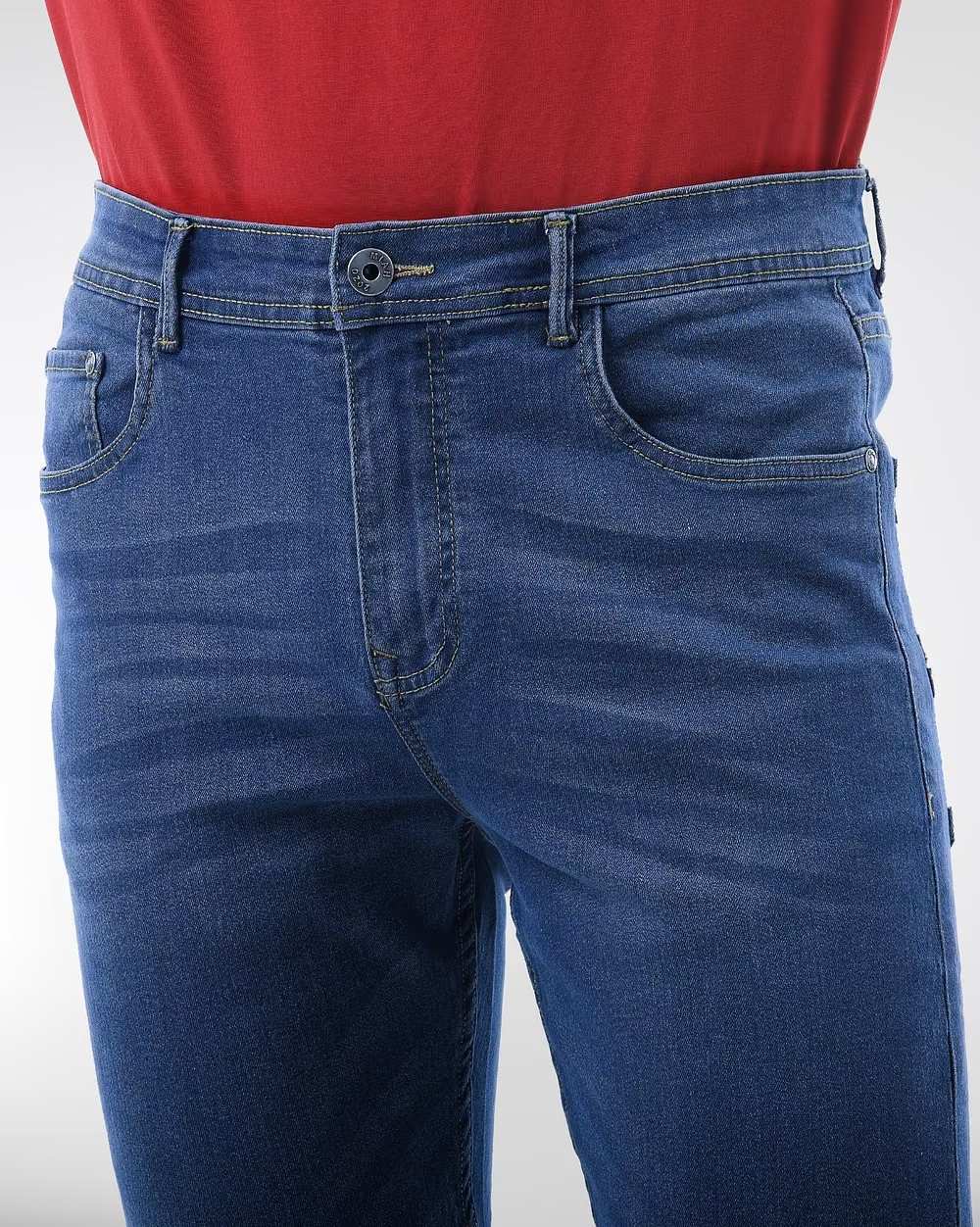 Trendy Tapered Fit Blue Jeans – Comfort, Style & Durability  - 5