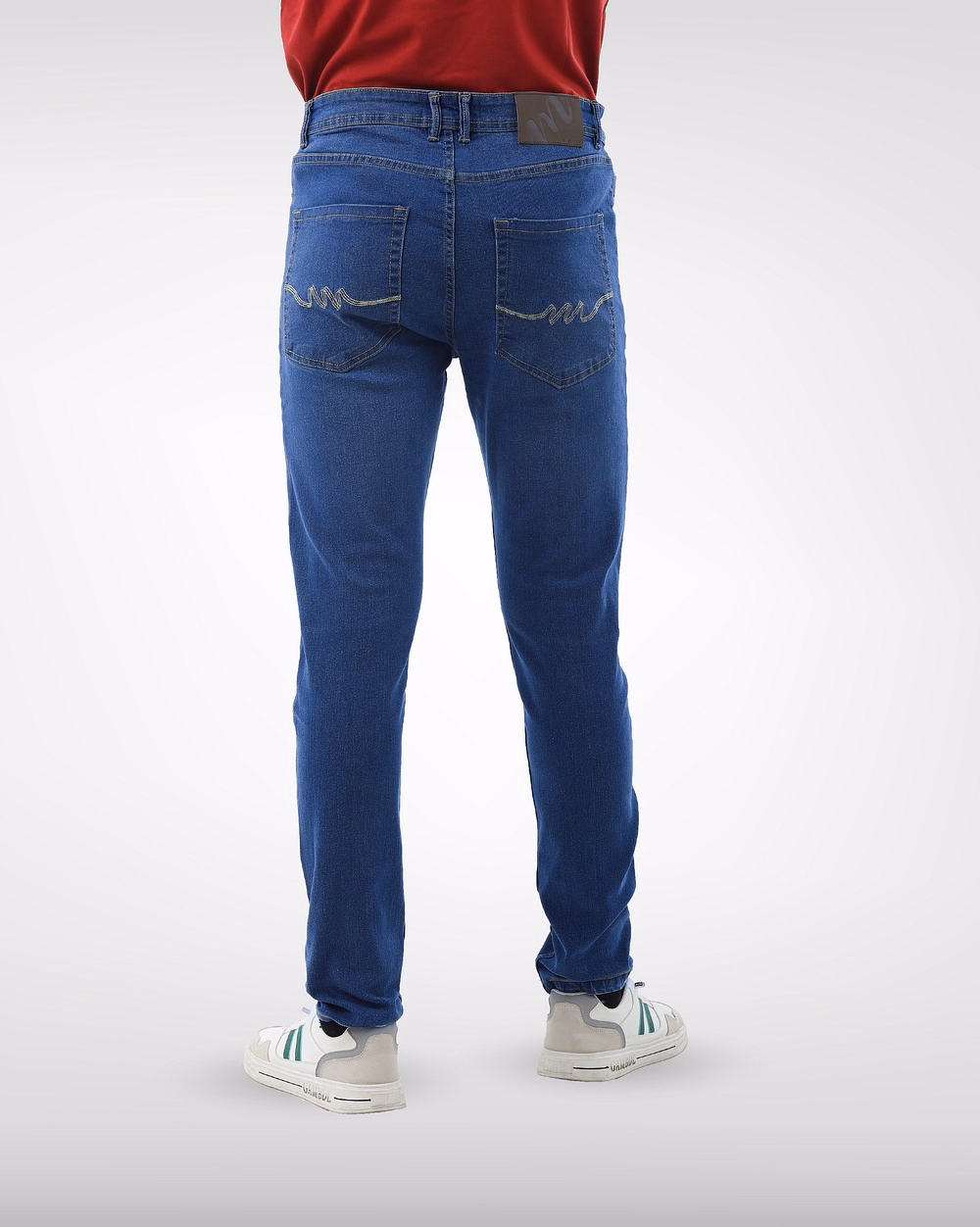Trendy Tapered Fit Blue Jeans - Comfort, Style & Durability  - 3