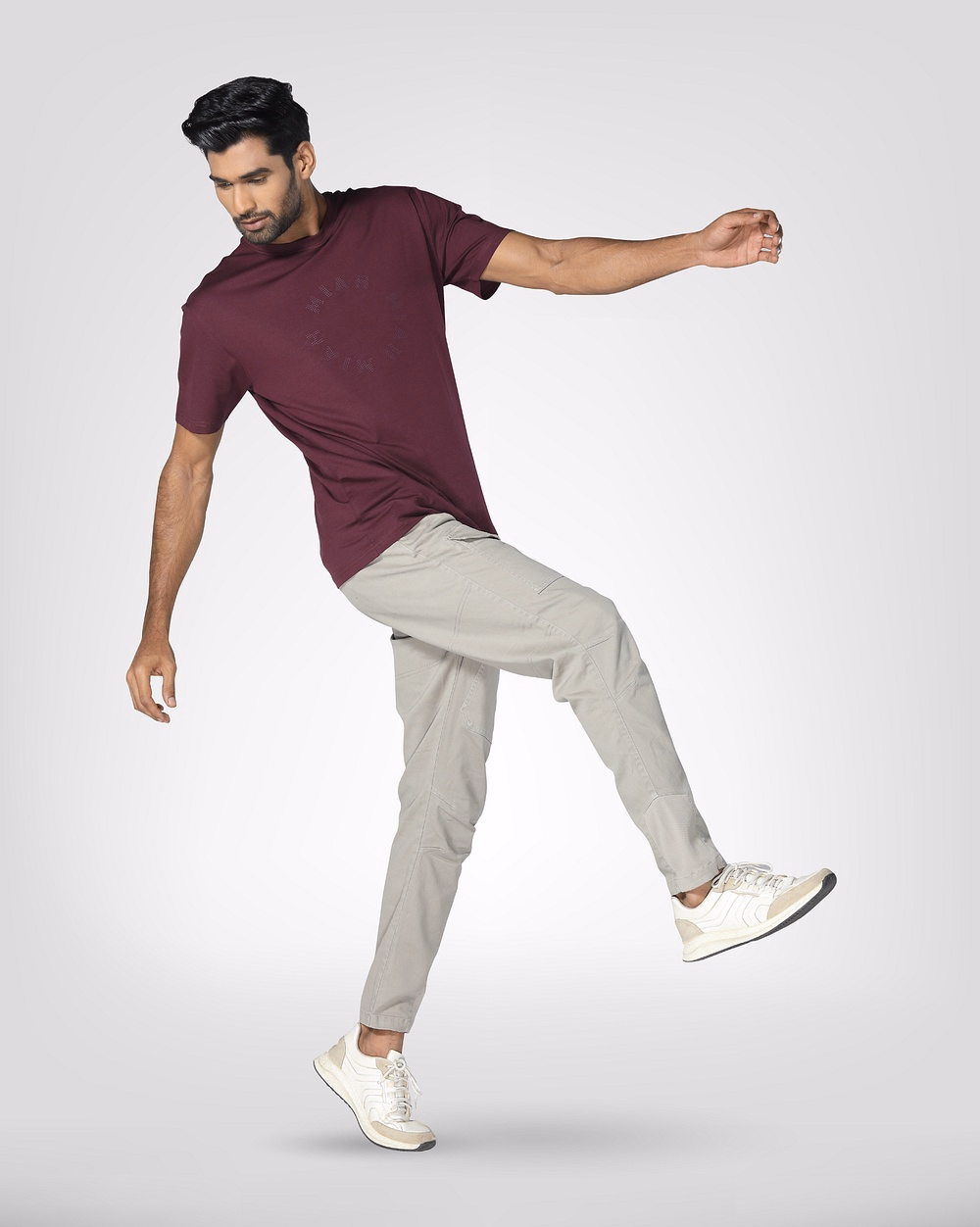 Men’s Stylish Grey Cargo Joggers  - 2