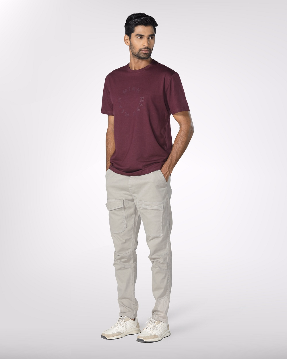 Men’s Stylish Grey Cargo Joggers  - 1