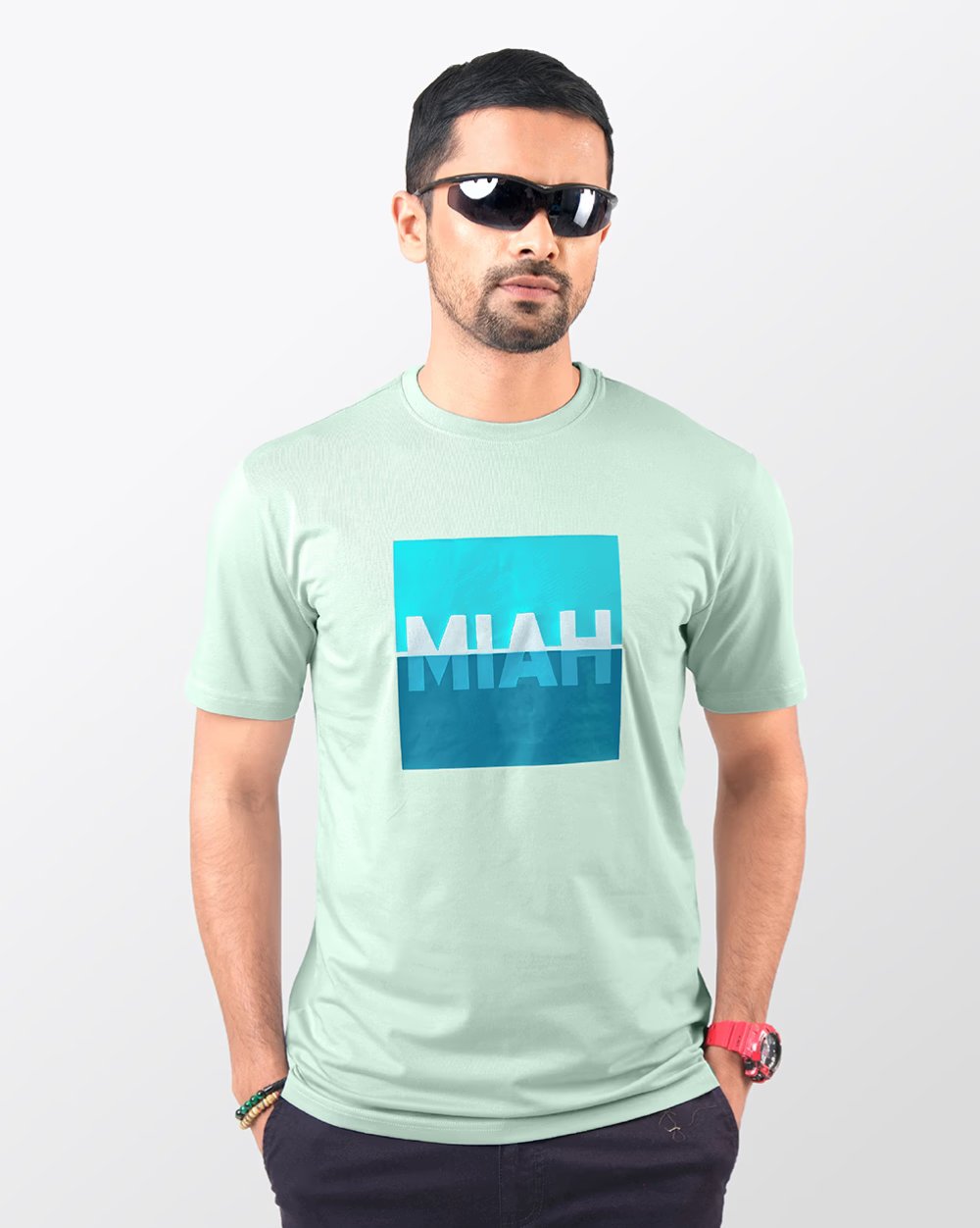 Regular Fit T-shirt With Box Cut Logo - Global Fit  - 1