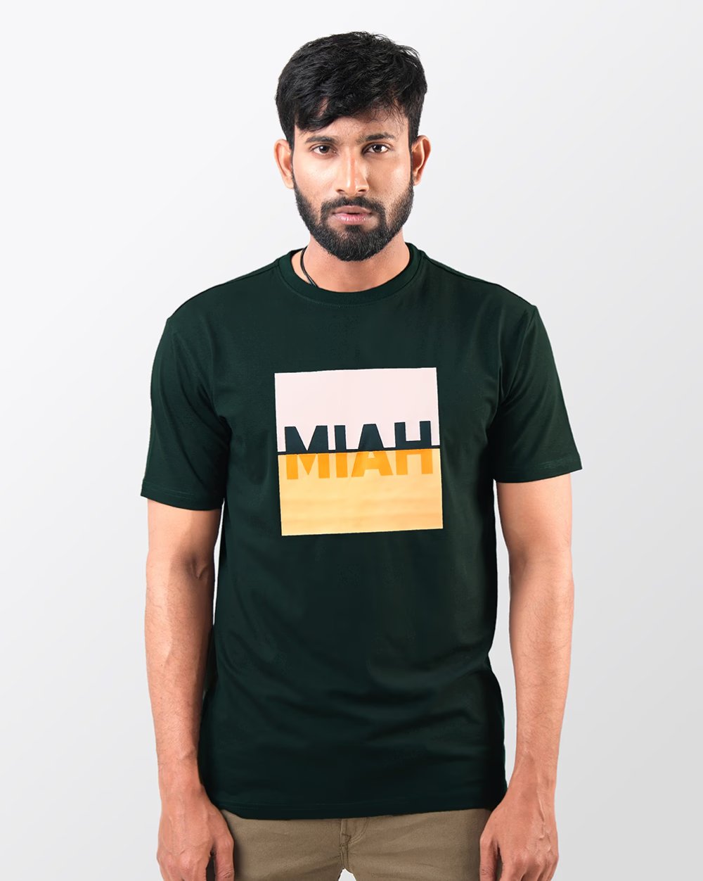 Regular Fit T-shirt With Box Cut Logo - Global Fit  - 1