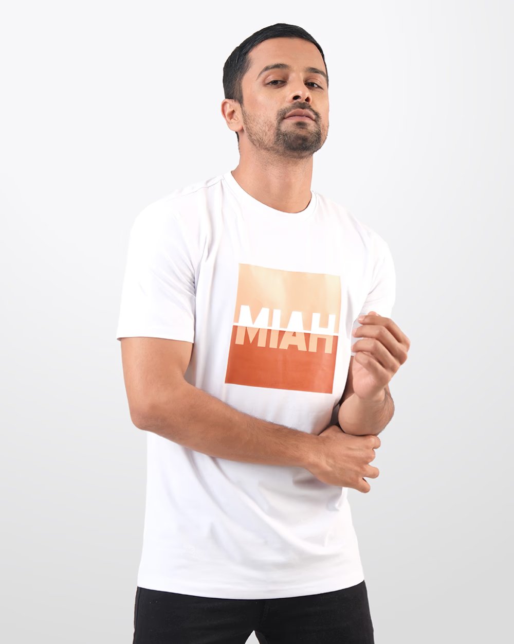 Regular Fit T-shirt With Box Cut Logo - Global Fit  - 2