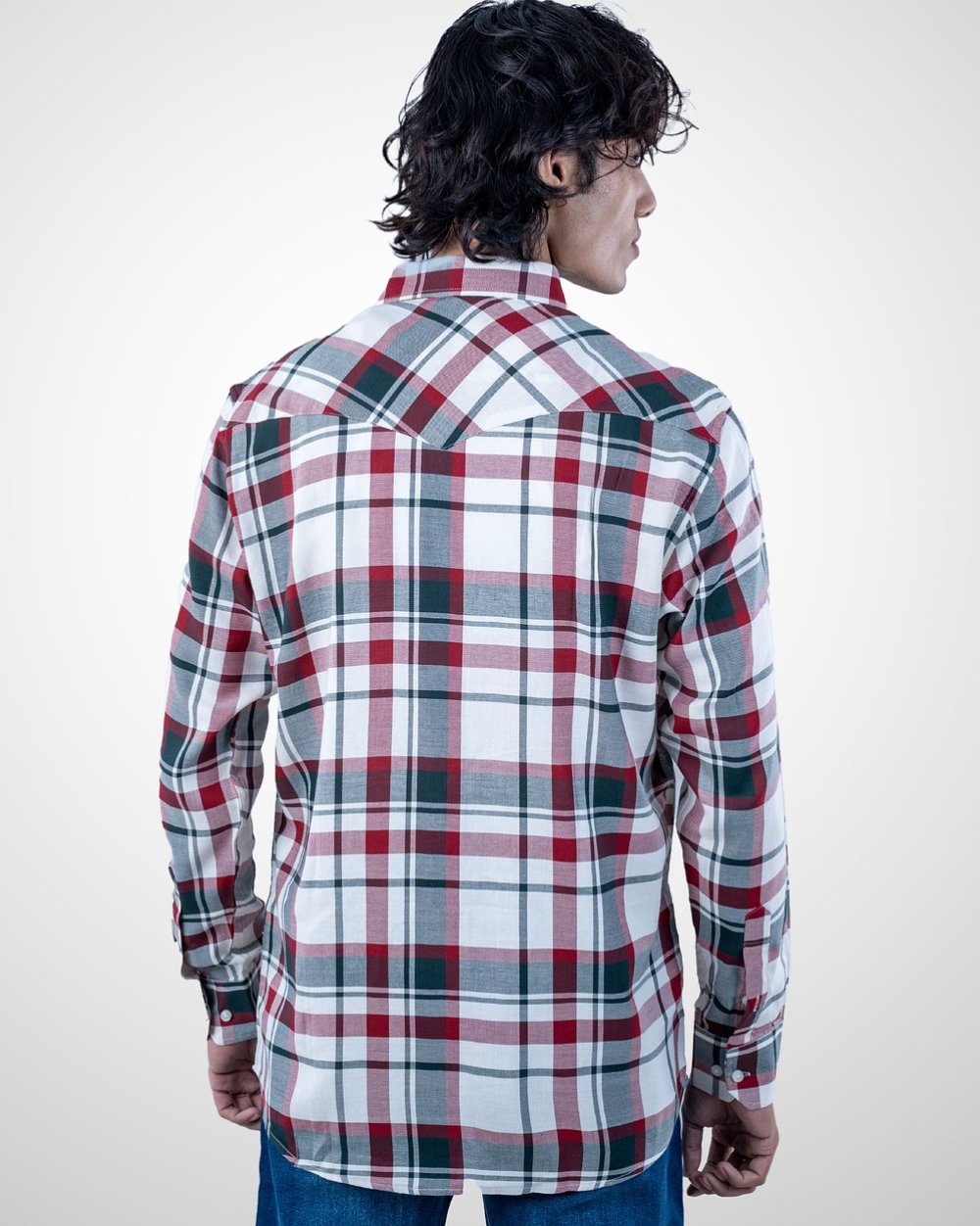 Yarn-Dyed Twill Cotton Shirt  - 3