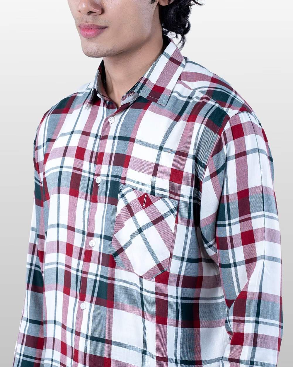 Yarn-Dyed Twill Cotton Shirt  - 2