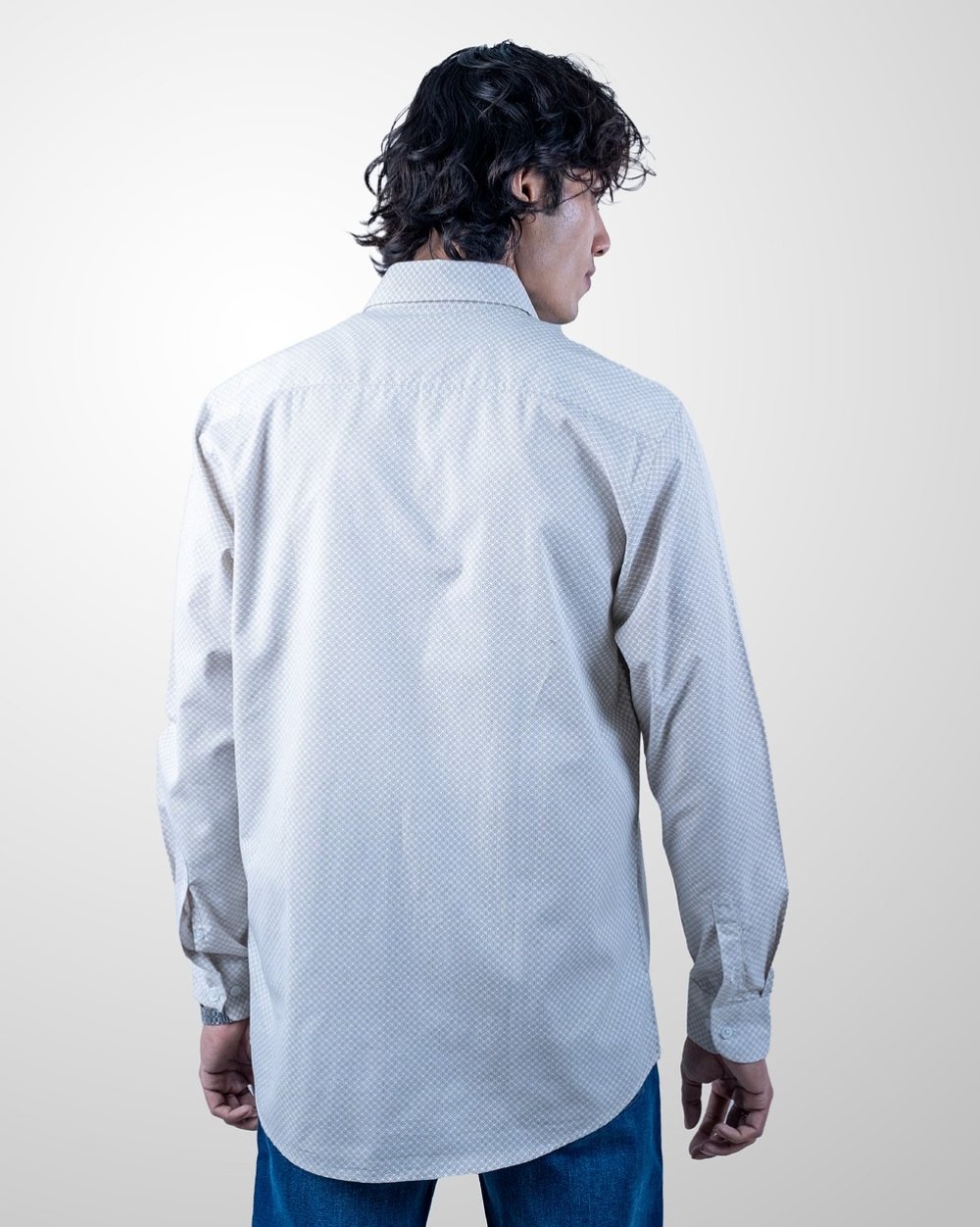 Stylish Solid Dyed Printed Shirt  - 4
