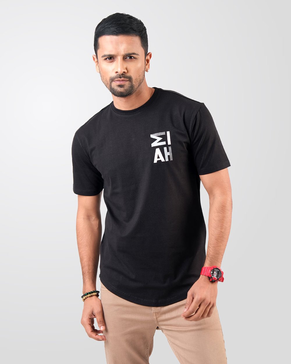 Trendy & Comfortable U-Cut T-Shirt for Men  - 2