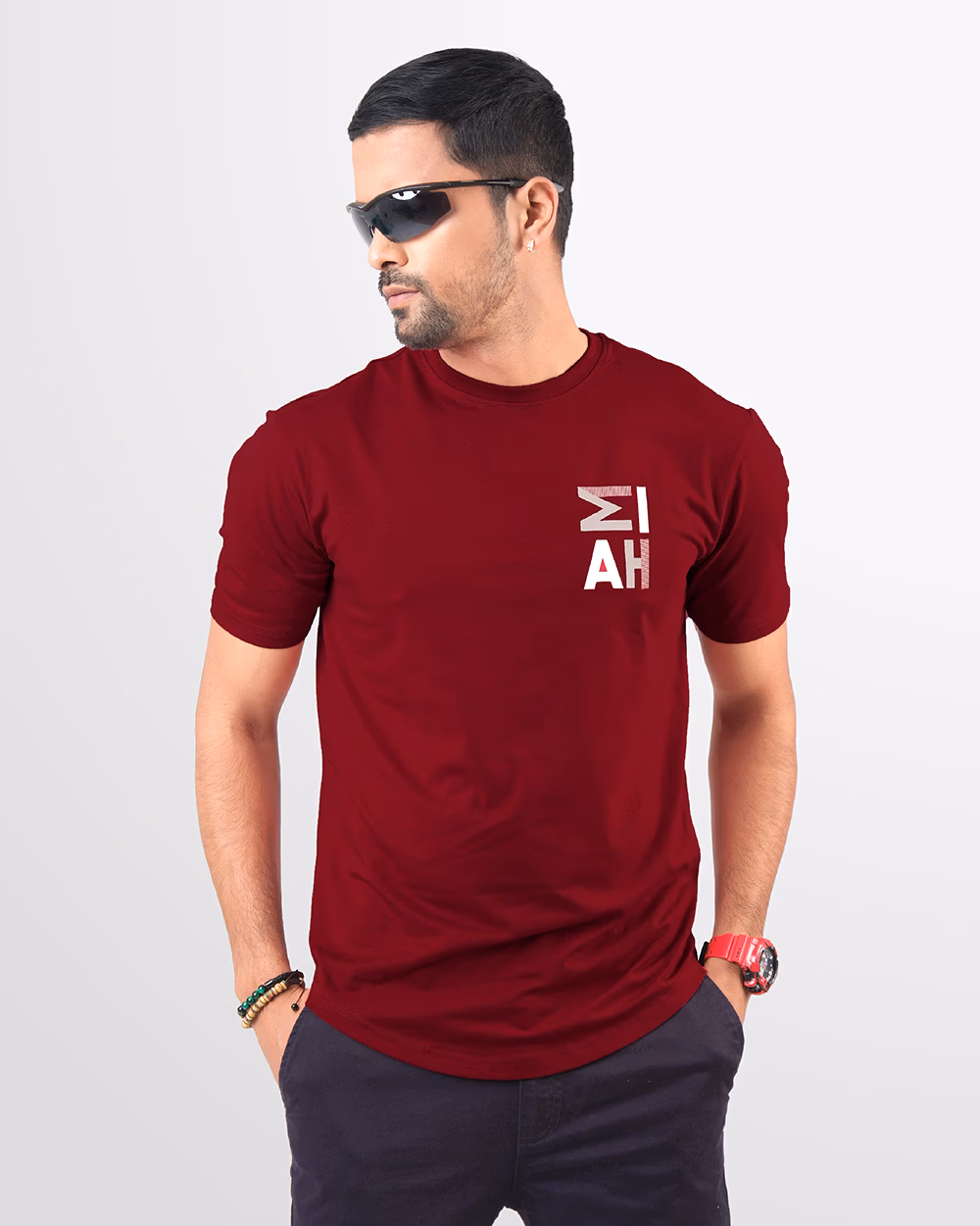Trendy & Comfortable U-Cut T-Shirt for Men - 2
