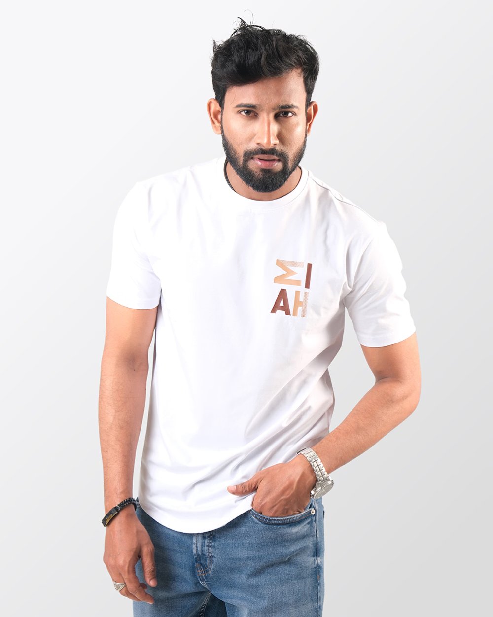 Trendy & Comfortable U-Cut T-Shirt for Men  - 2