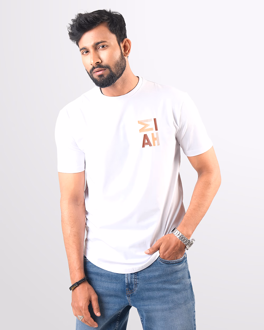 Trendy & Comfortable U-Cut T-Shirt for Men - 2