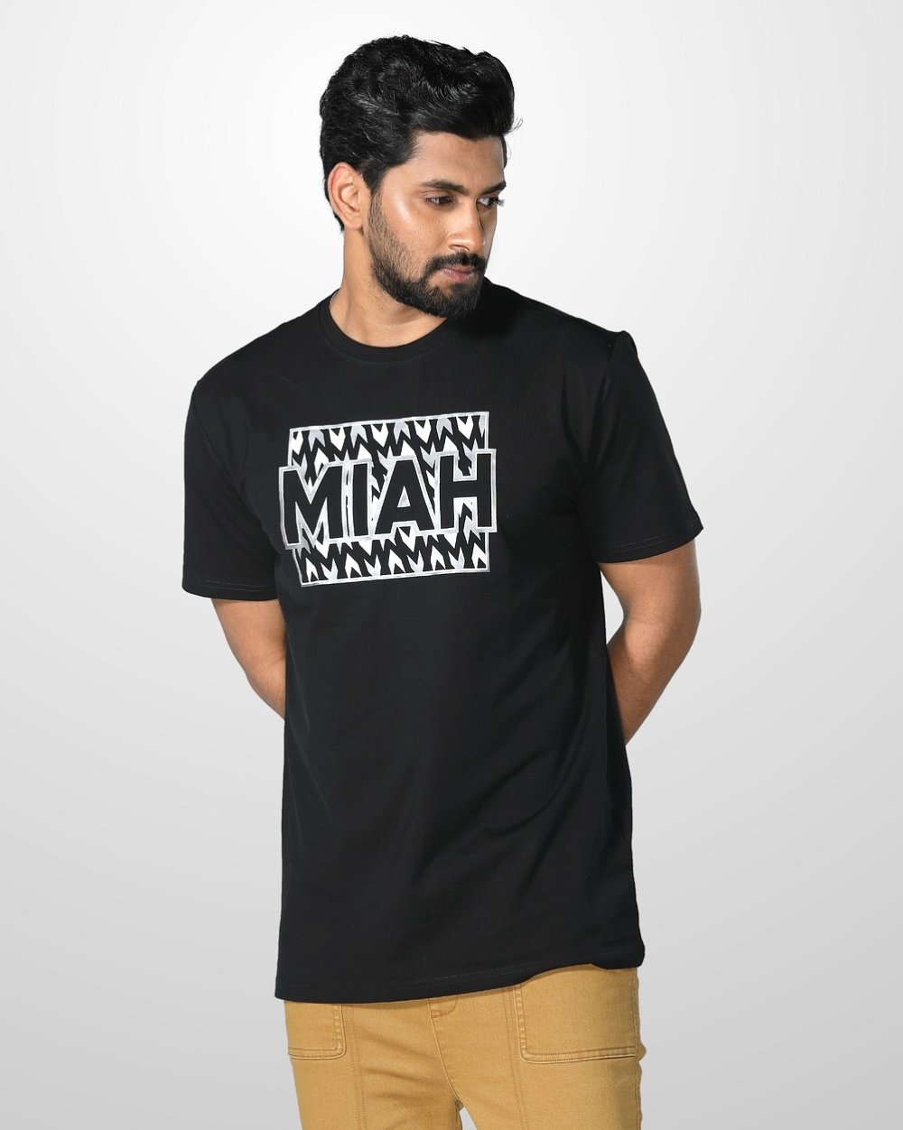 Classic Regular Fit T-Shirt for Men - Mixed Media Art Work  - 2