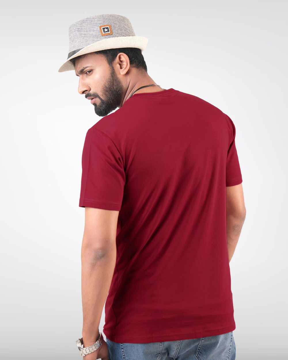 Premium Cotton Regular Fit T-Shirt - Print 3 LINE  - 4
