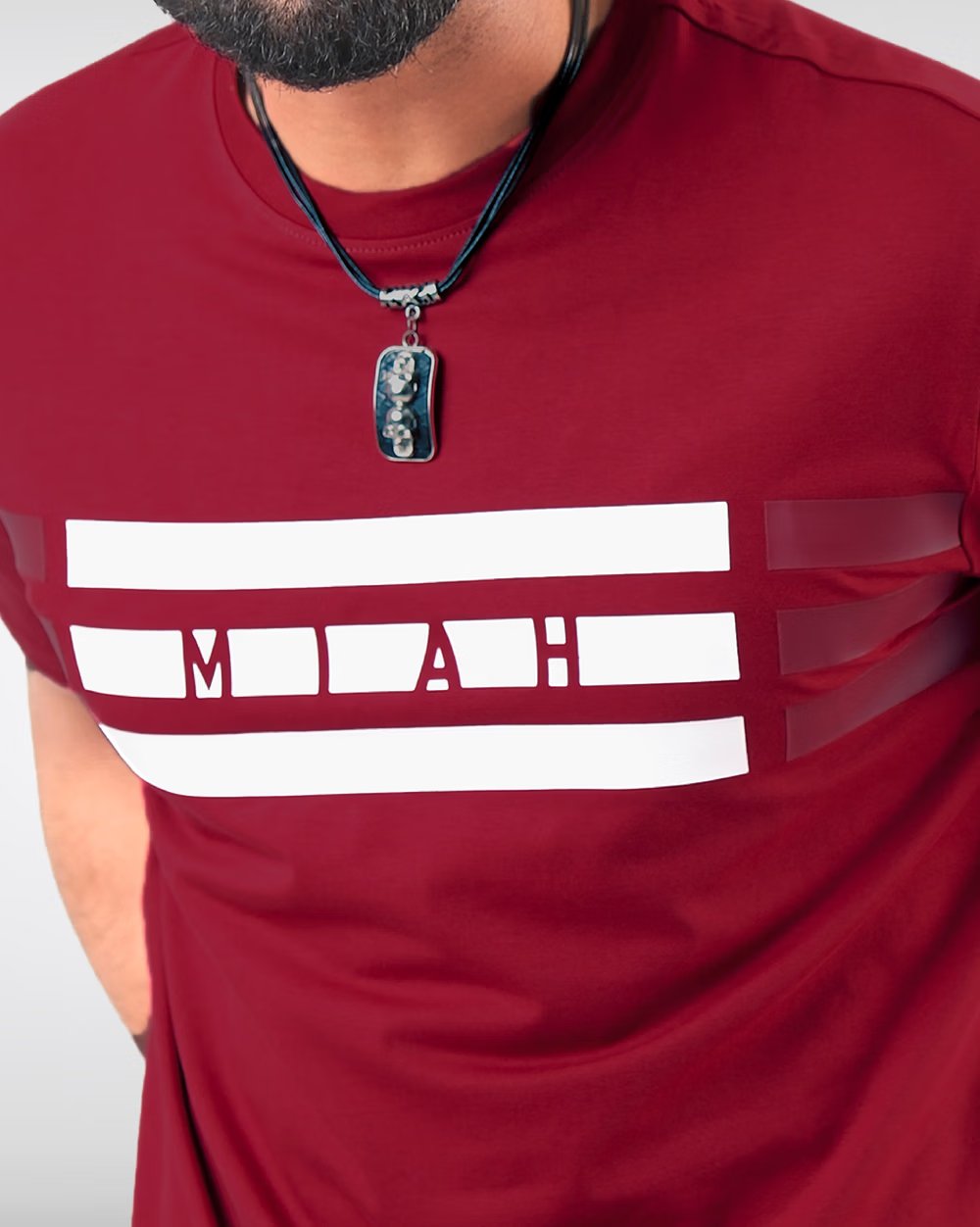 Premium Cotton Regular Fit T-Shirt - Print 3 LINE  - 2