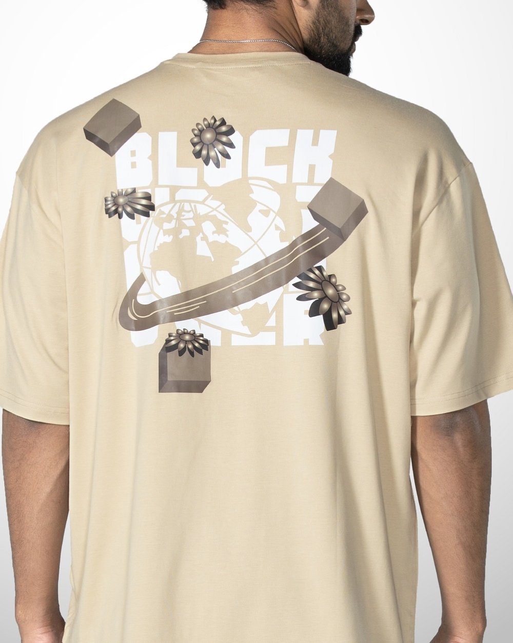 Soft, Stylish Oversized Knit T-Shirt - Gaming Print  - 4