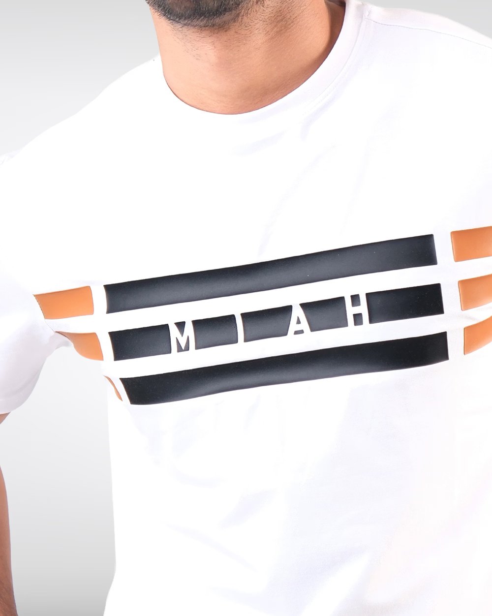 Premium Cotton Regular Fit T-Shirt - Print 3 LINE  - 2
