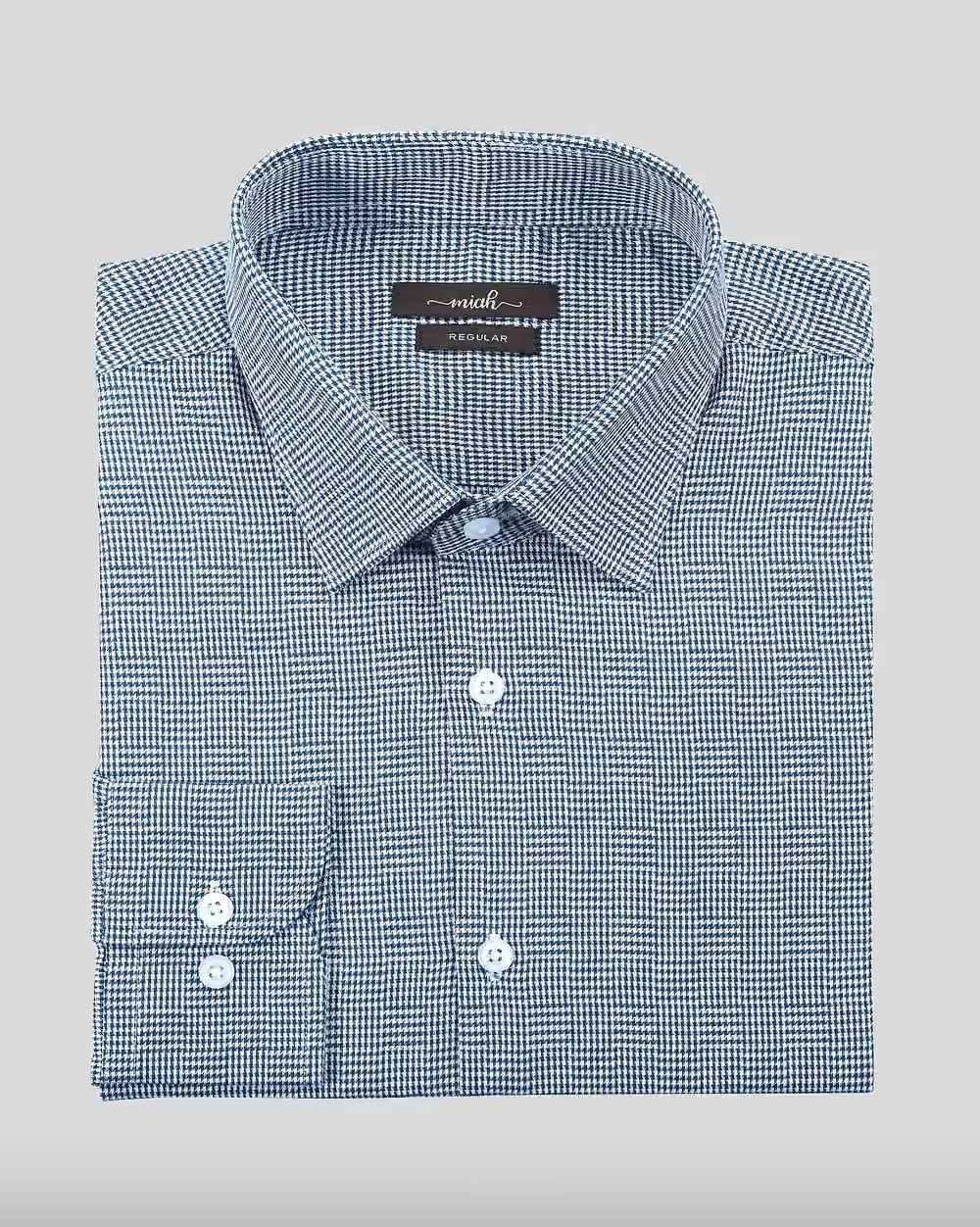 Easy Care Yarn-Dyed Cotton Dobby Shirt  - 4