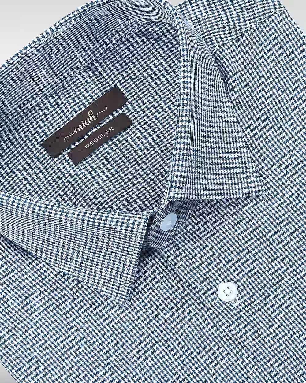 Easy Care Yarn-Dyed Cotton Dobby Shirt  - 5