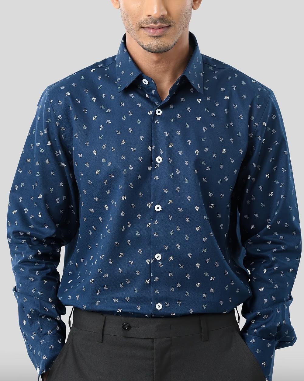 Easy Care Yarn-Dyed Cotton Shirt  - 2