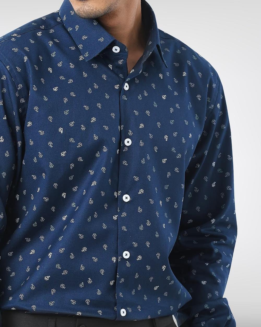 Easy Care Yarn-Dyed Cotton Shirt  - 3