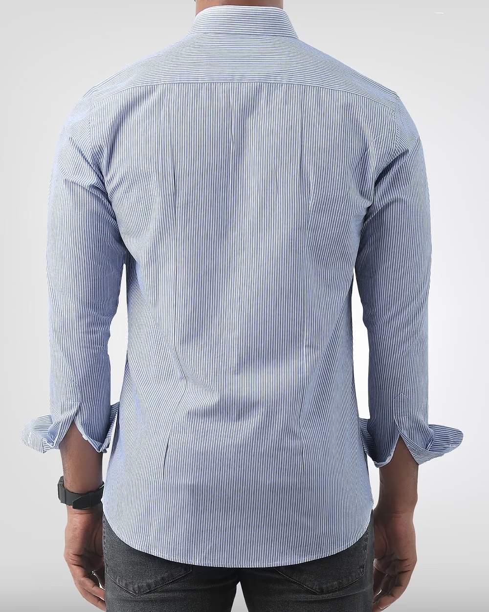 Yarn-Dyed Fine Cotton Shirt  - 4
